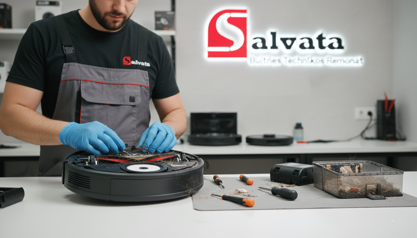 Robotu siurbliu remontas Vilniuje ir Kaune - Salvata